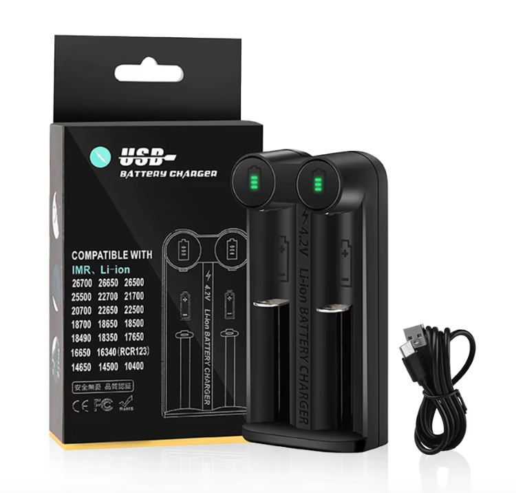21700 Acculader voor 18650 CR123A 14500 met intelligente MCU-technologie en veiligheidsfuncties Efficiënte oplossing