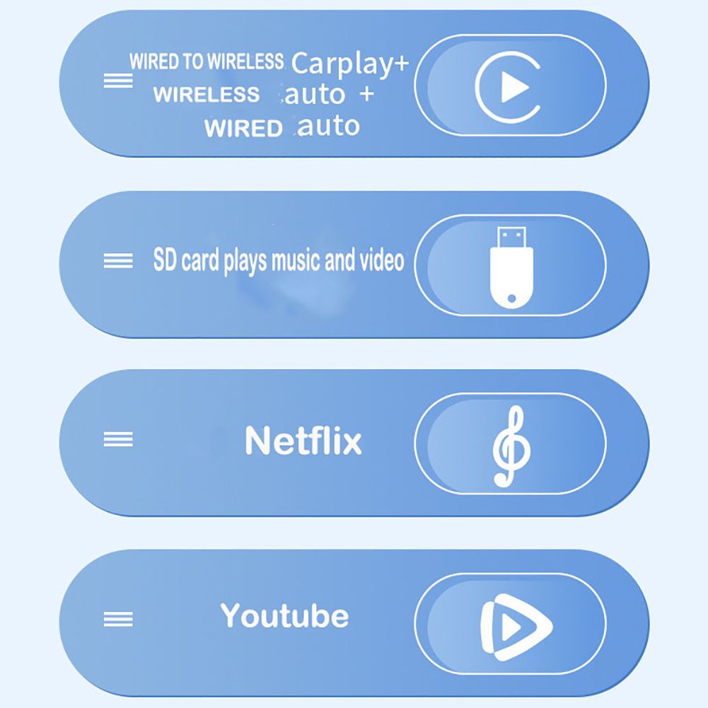 Carplay Box Draadloze Android Auto Adapter met Netflix en YouTube voor het ultieme in-car entertainment apparaat