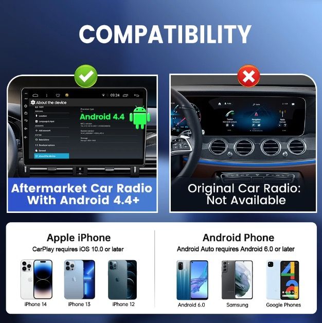 CarlinKit USB CarPlay-dongle voor draadloze verbinding met Android Auto, eenvoudige installatie, handsfree bellen en muziek.