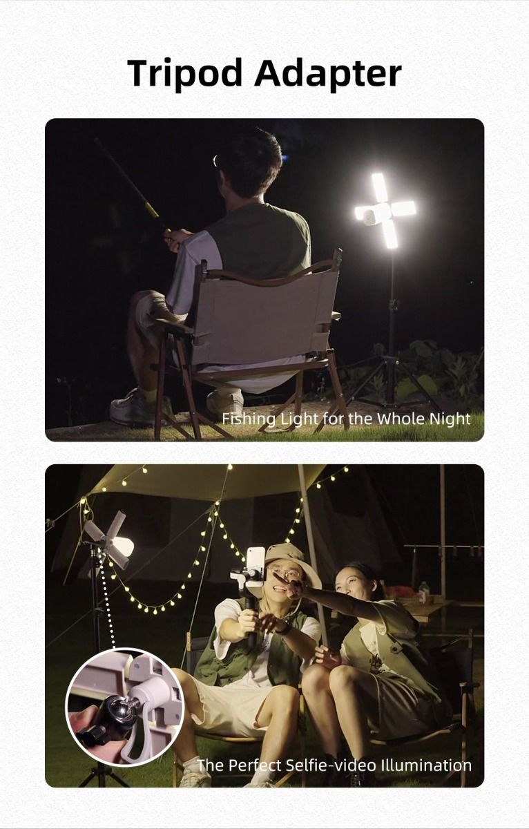 Klarus CL2 750 Lumen Vrij Vouwbaar Oogverzorgend Campinglamp 7 Lichtmodi Verstelbare Hoek voor Binnen Buiten
