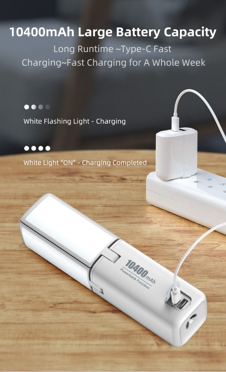 Klarus CL2 750 Lumen Vrij Vouwbaar Oogverzorgend Campinglamp 7 Lichtmodi Verstelbare Hoek voor Binnen Buiten