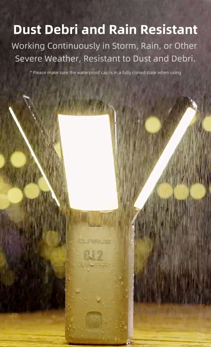 Klarus CL2 750 Lumen Vrij Vouwbaar Oogverzorgend Campinglamp 7 Lichtmodi Verstelbare Hoek voor Binnen Buiten