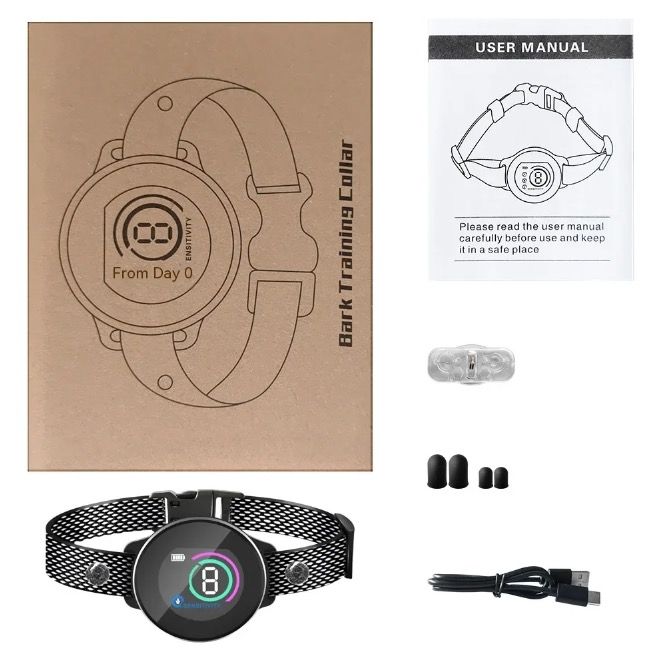 Slimme automatische anti-blaf halsband voor honden, oplaadbaar ontwerp met intelligente blafherkenning, humane oplossing