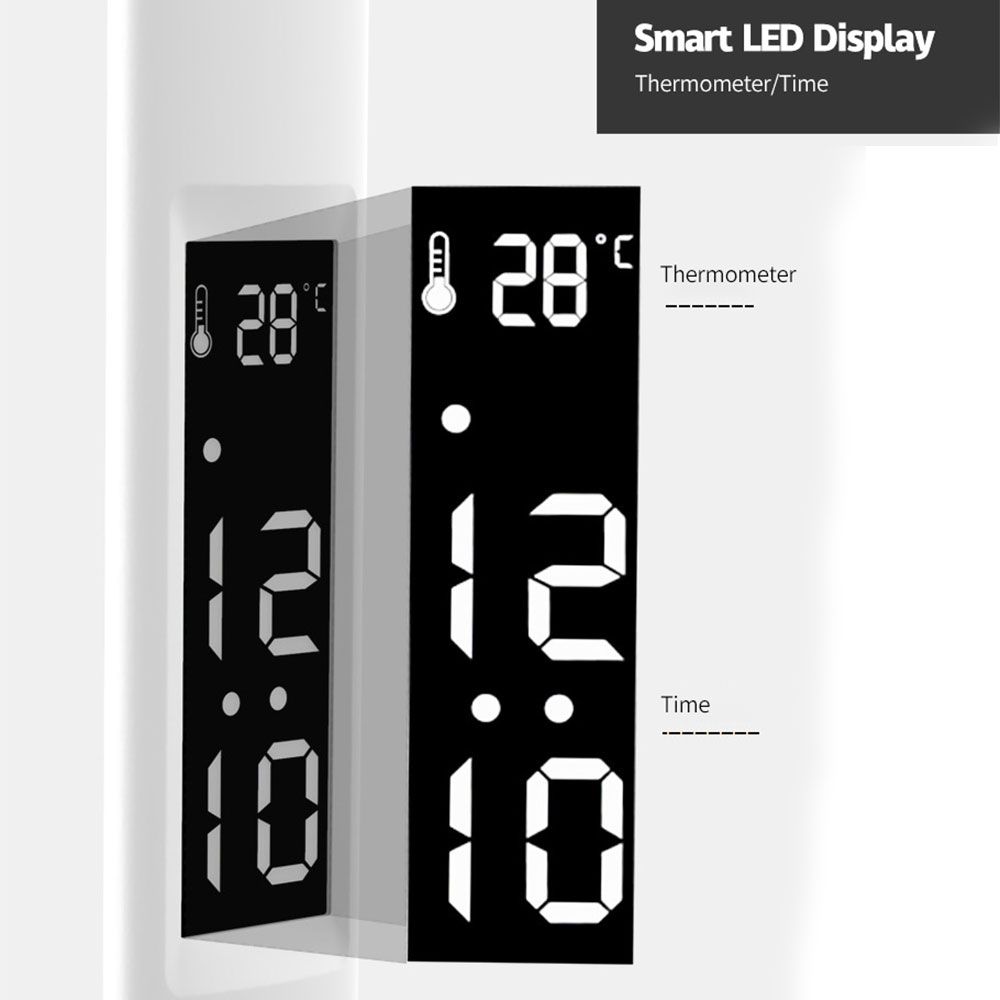 LED-bureaulamp met pennenhouder, ingebouwde kalender, instelbare helderheid en oogbescherming voor thuis en kantoor