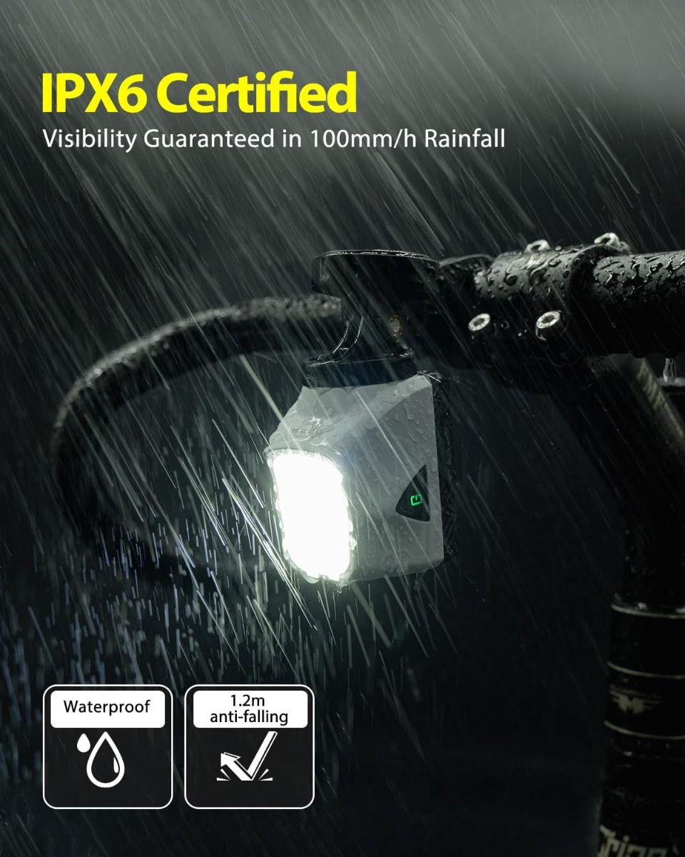 TOWILD DLite 1700 USB oplaadbaar fietslamp 1900 lumen waterdichte koplamp fietsen DL1700 fietsverlichting