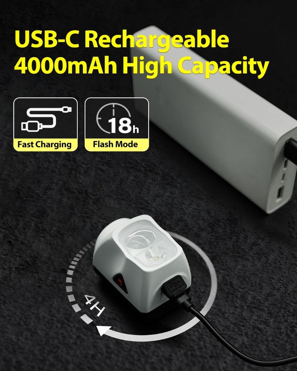 TOWILD DLite 1700 USB oplaadbaar fietslamp 1900 lumen waterdichte koplamp fietsen DL1700 fietsverlichting