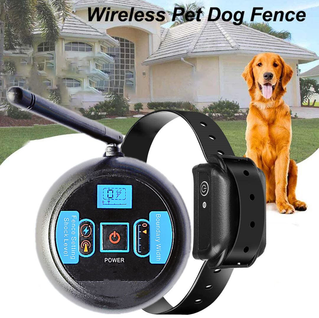 Draadloos elektrisch hondenomheiningssysteem met oplaadbare, waterdichte, verstelbare halsband, veilig speelgebied voor honden, 200 meter