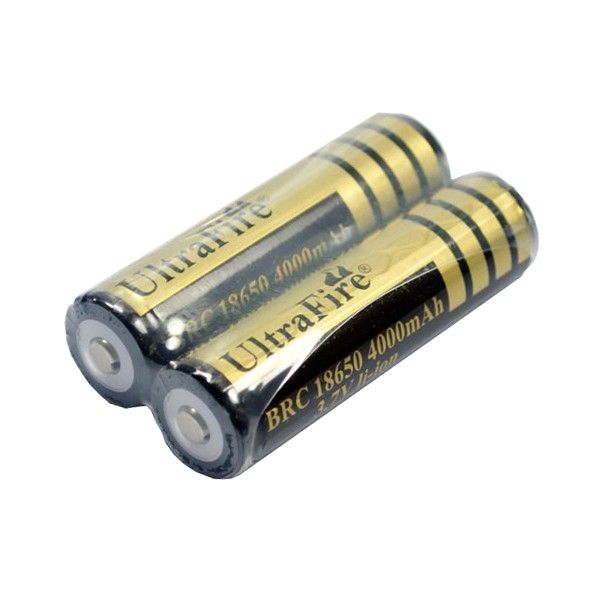 Ultrafire BRC 4000mAh 3.7V Li-ion oplaadbare batterijen met hoge capaciteit en snel opladen voor fotografie en wandelen