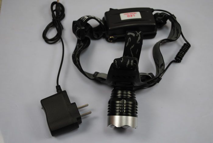 UltraFire A1 1200 lumen hoog vermogen T6 LED hoofdlamp met 3 standen, lichtgewicht en waterdicht voor buitengebruik
