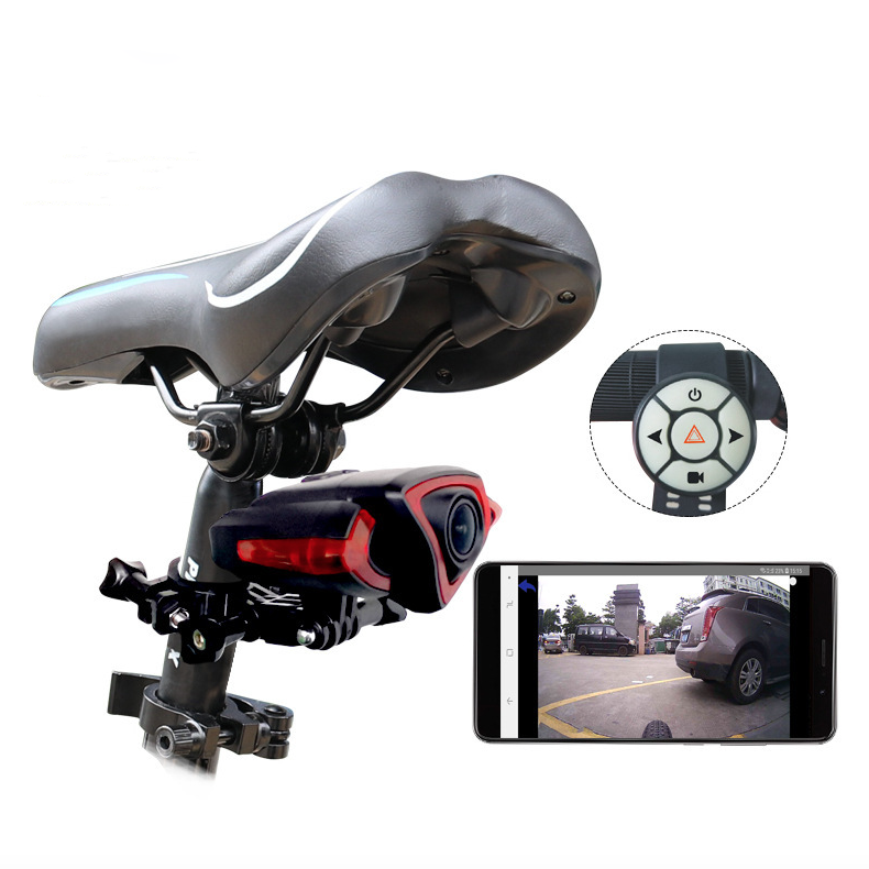 Fietsachterlichtrecorder met 1080P-camera en slimme draadloze afstandsbediening - dubbele functionaliteit voor fietsveiligheid