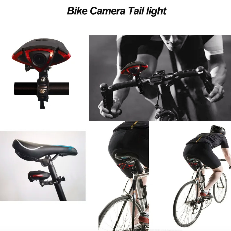 Fietsachterlichtrecorder met 1080P-camera en slimme draadloze afstandsbediening - dubbele functionaliteit voor fietsveiligheid