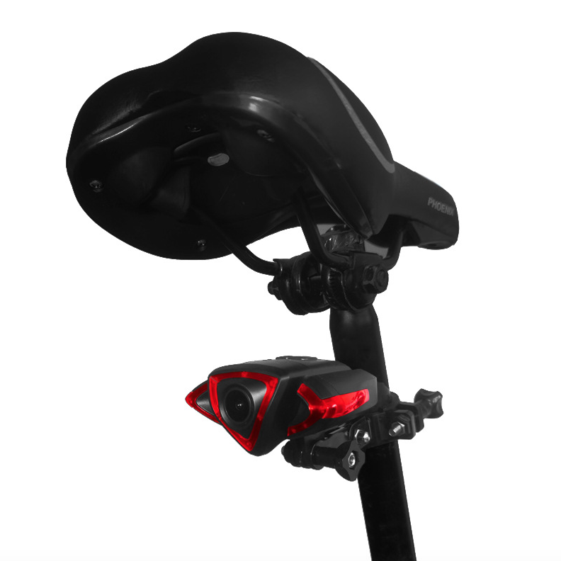 Fietsachterlichtrecorder met 1080P-camera en slimme draadloze afstandsbediening - dubbele functionaliteit voor fietsveiligheid