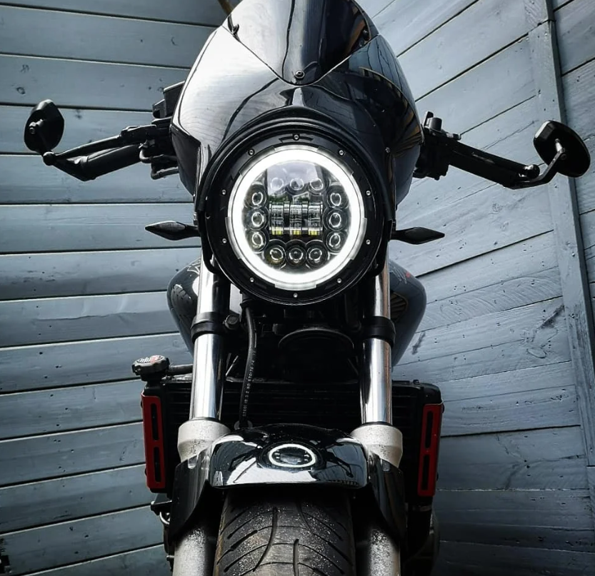 7 inch motorfiets LED koplamp met grootlicht, dagrijverlichting en richtingaanwijzer 7" ronde koplamp voor Harley Jeep Wrangler Hummer