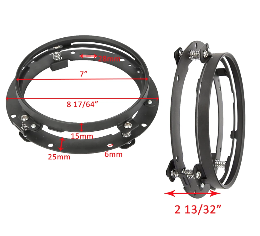 7 inch motorfiets LED koplamp met grootlicht, dagrijverlichting en richtingaanwijzer 7" ronde koplamp voor Harley Jeep Wrangler Hummer