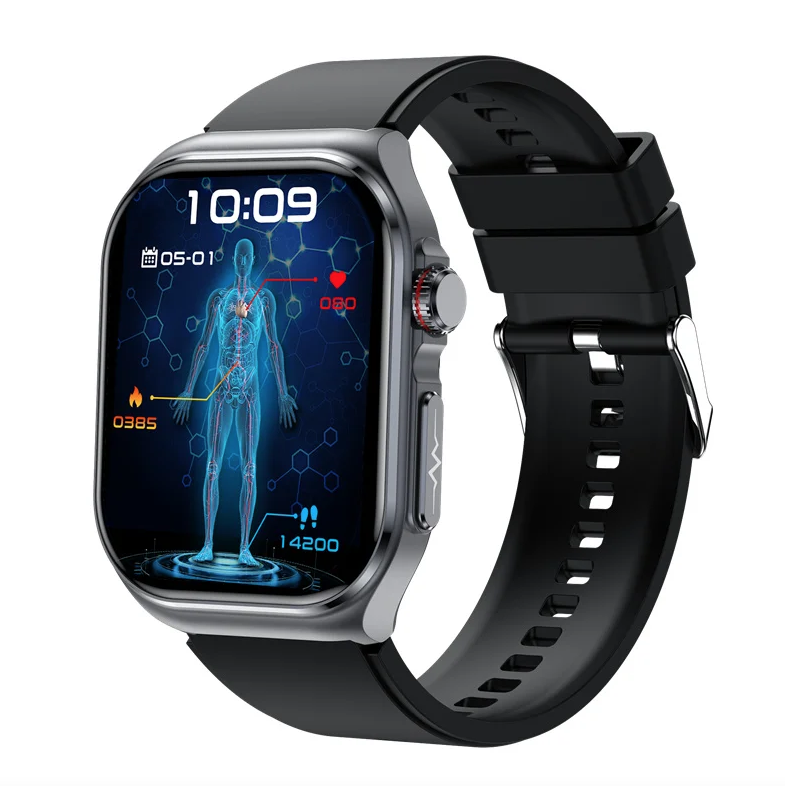 ET585 ECG+PPG AI Gezondheidsdiagnose Smartwatch | Bloedlipid, BP & Urinezuur Meting