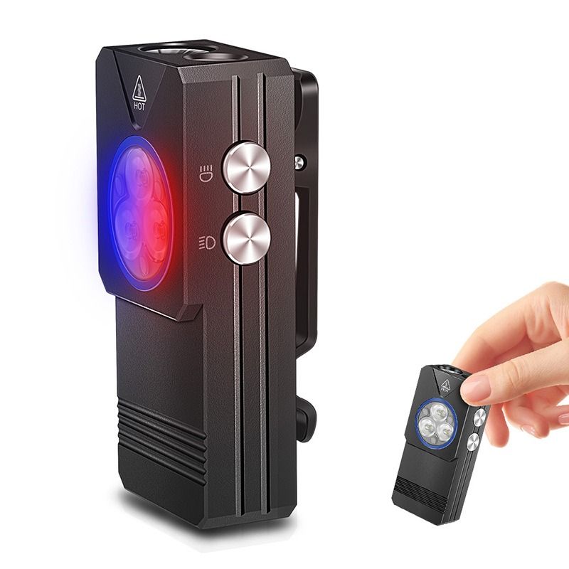 EV30 Mini LED EDC Zaklamp met 365nm UV-licht, 550 Lumen, USB-C oplaadbare sleutelhanger zaklamp
