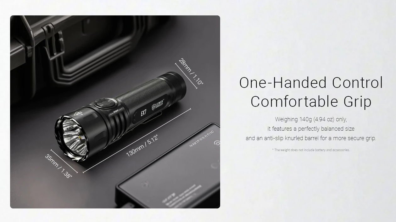 Nitecore EX7 6000 Lumen USB-C Oplaadbare Zaklamp
