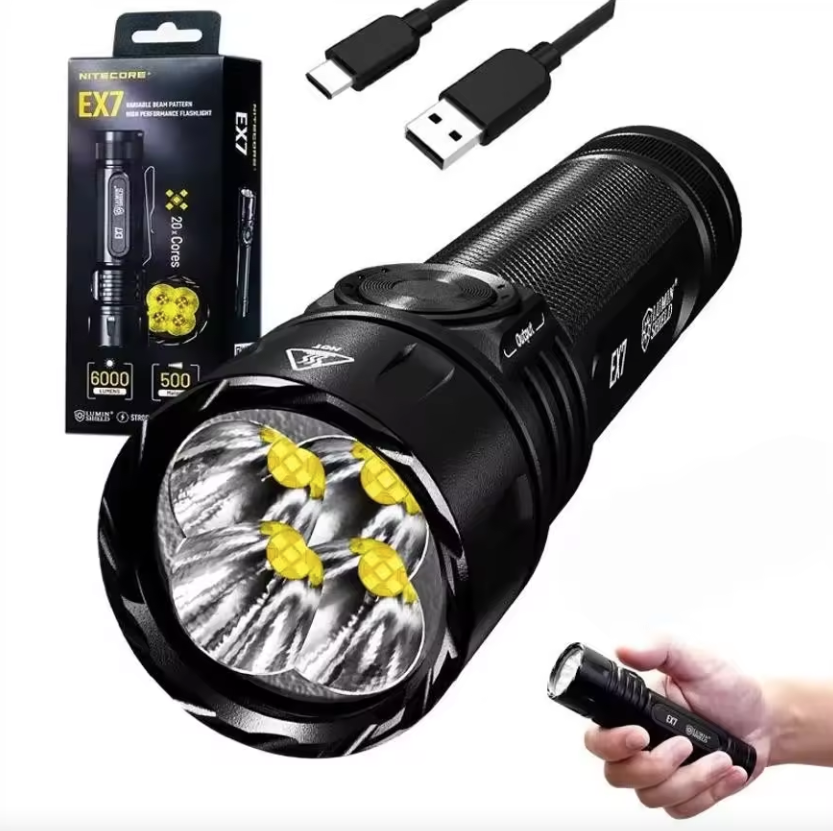 Nitecore EX7 6000 Lumen USB-C Oplaadbare Zaklamp