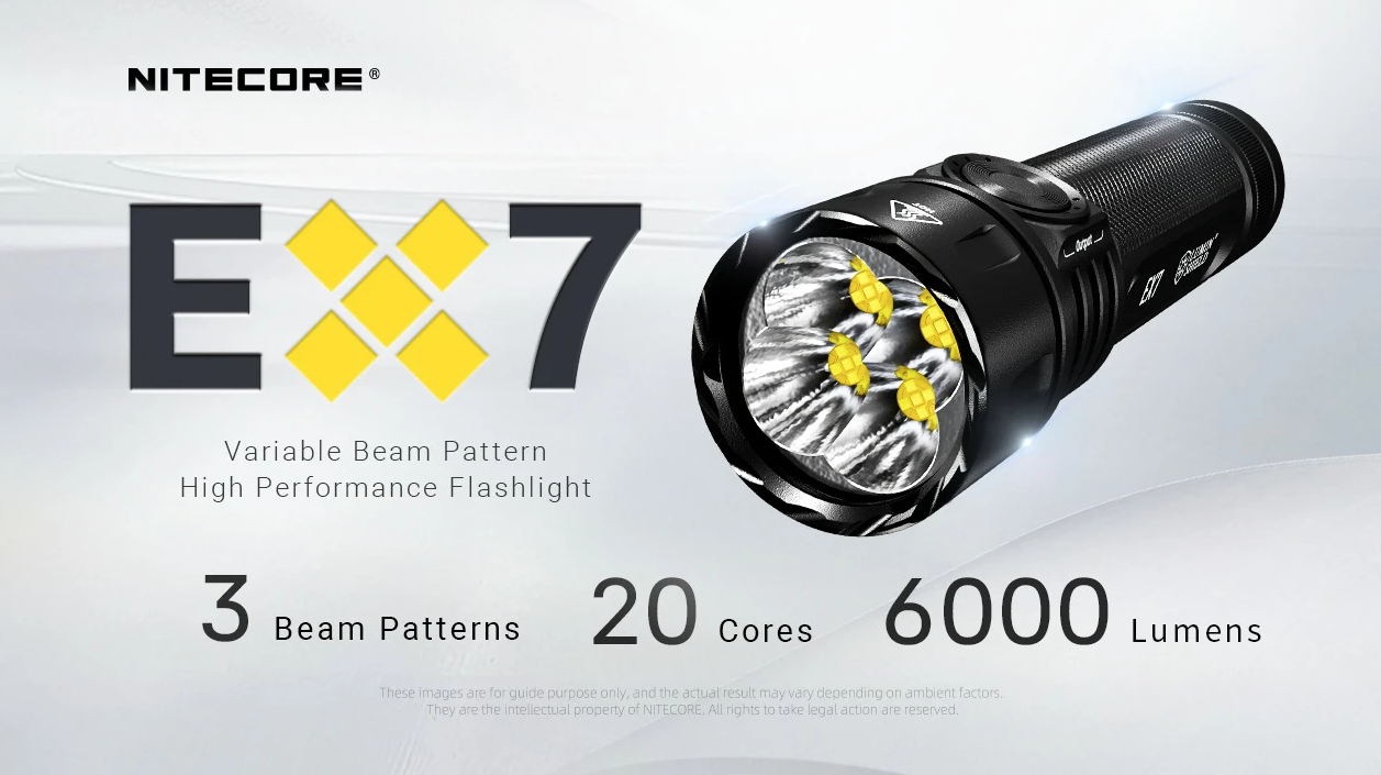 Nitecore EX7 6000 Lumen USB-C Oplaadbare Zaklamp
