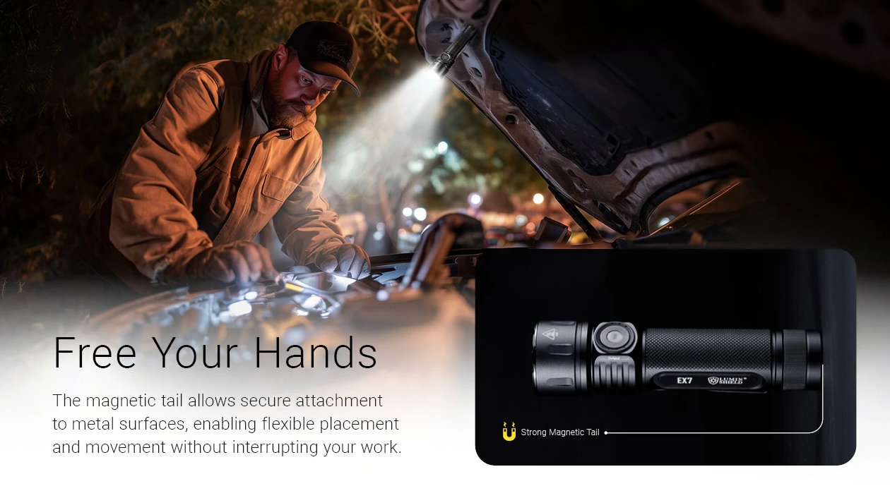 Nitecore EX7 6000 Lumen USB-C Oplaadbare Zaklamp