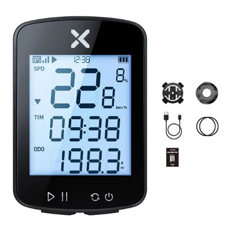 XOSS G+ G2 Fietscomputer GPS Generatie Draadloze Snelheidsmeter Tracker met Aangepast Scherm en Hartslagsensor