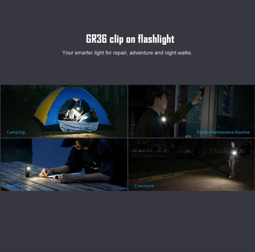 IMALENT GR36 EDC 2800 Lumen Type-C Oplaadbare Magnetische Superheldere Clip-on LED-zaklampen