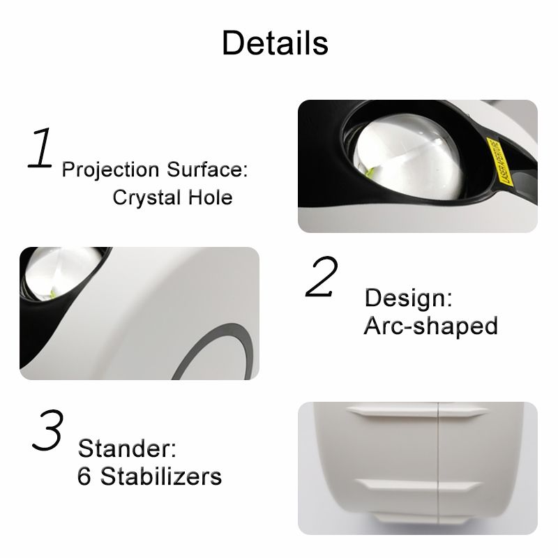 Betoverende Laser Sterrenhemel Projector Nachtlampje 7 Kleuren 360° Rotatie Gezellige Sfeer Kindercadeau Decoratie