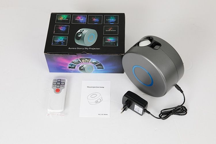 Betoverende Laser Sterrenhemel Projector Nachtlampje 7 Kleuren 360° Rotatie Gezellige Sfeer Kindercadeau Decoratie