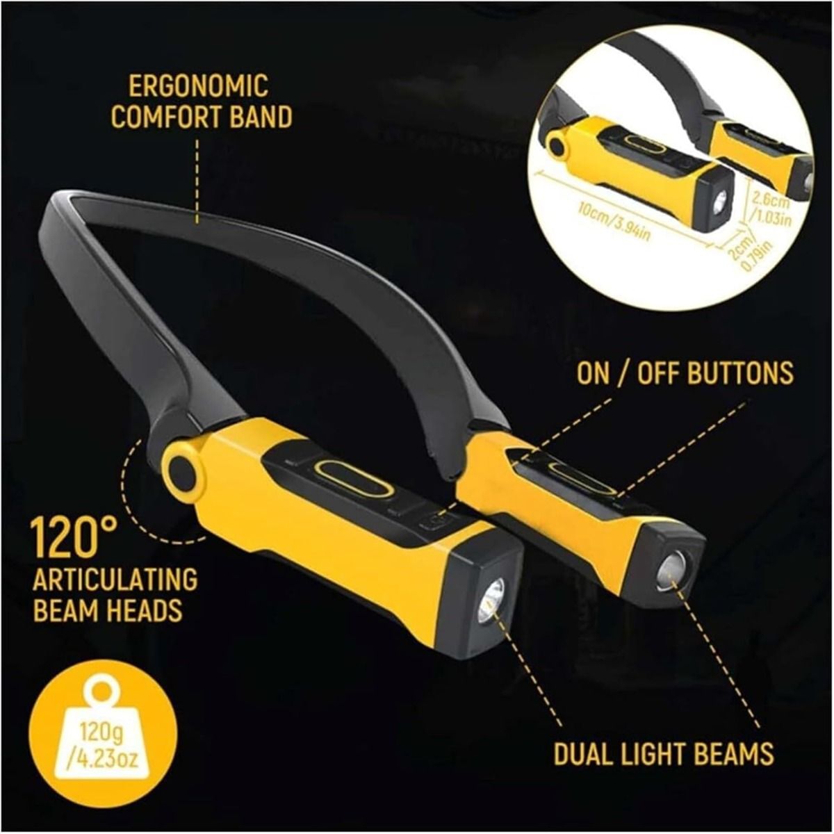 Oplaadbare Neklamp -LED nek hanglamp-USB Nek Leeslamp