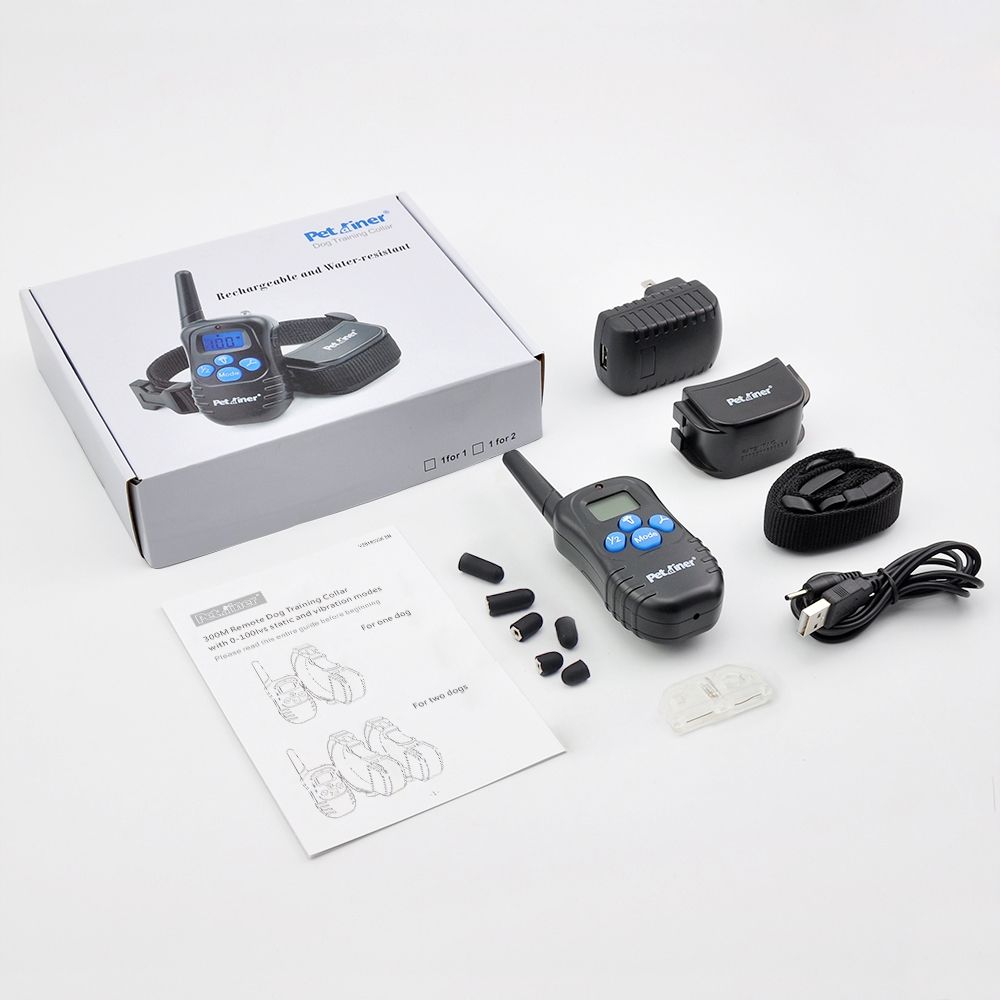Petrainer 998D Afstandsbediening Elektrische Hondentrainingshalsband 300M Bereik Waterdicht Oplaadbaar Accu met Hoge Capaciteit