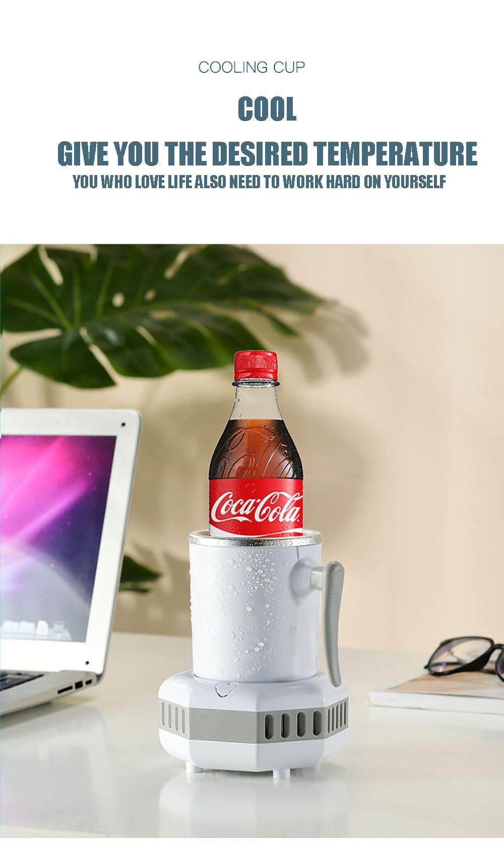 Draagbare Koelkast Elektrische Drankkoeler Snelle Temperatuurdaling Modern Drinkapparaat voor IJskoude Dranken