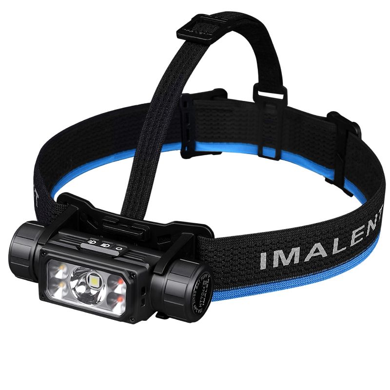 IMALENT HT70 Hoofdlamp met driedubbele lichtbronnen 3500 Lumen oplaadbaar ergonomisch ontwerp voor buitenavonturen