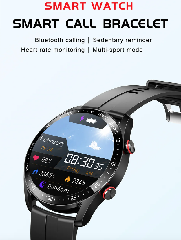 HW20 ECG+PPG Bluetooth Bellen Smartwatch