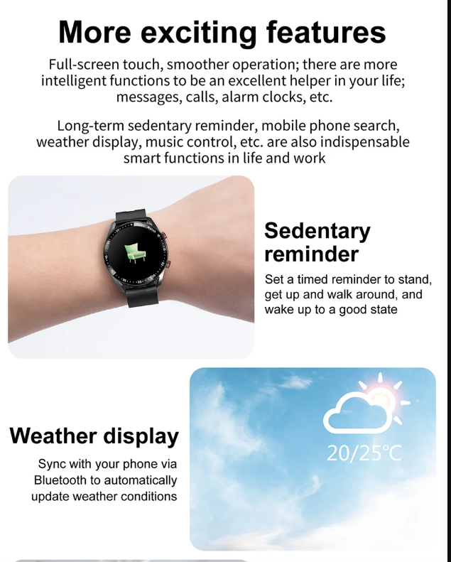 HW20 ECG+PPG Bluetooth Bellen Smartwatch