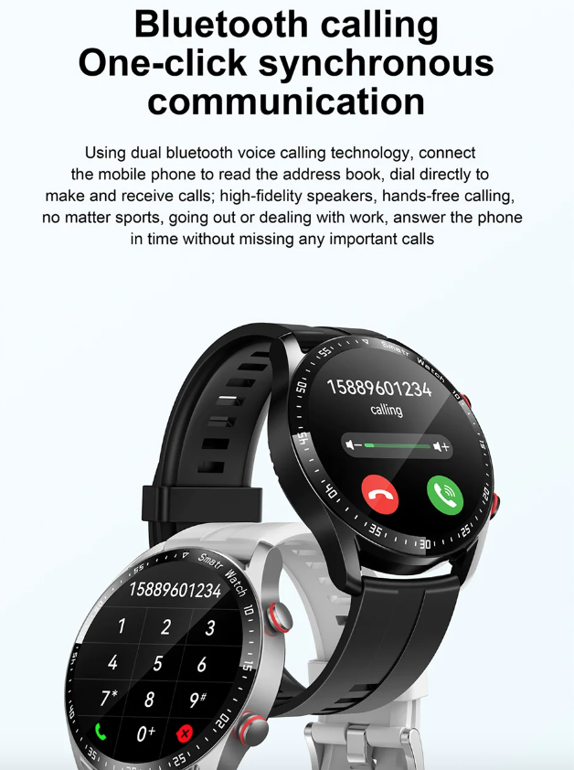 HW20 ECG+PPG Bluetooth Bellen Smartwatch