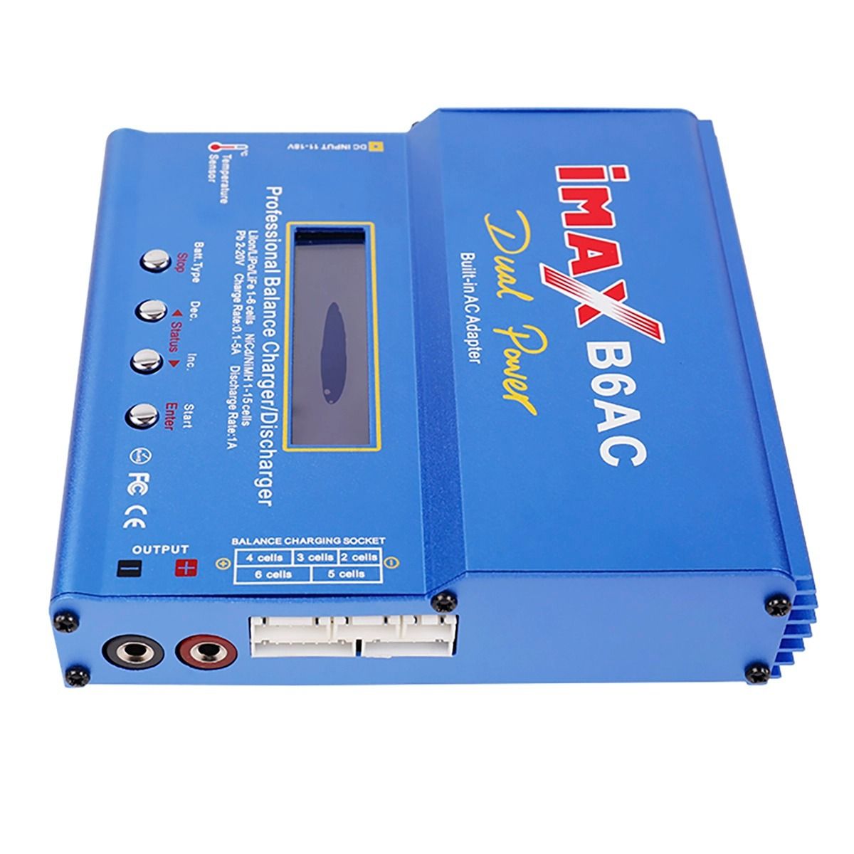 Imax B6AC 80W 6A RC-lader met digitale LCD voor LiPo- en NiMH-accu's, maximale veiligheid, snel opladen