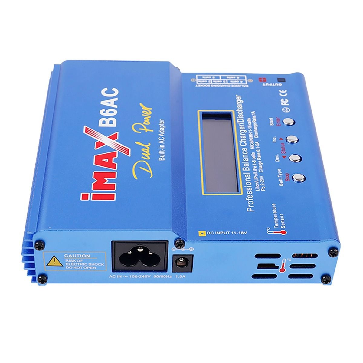 Imax B6AC 80W 6A RC-lader met digitale LCD voor LiPo- en NiMH-accu's, maximale veiligheid, snel opladen