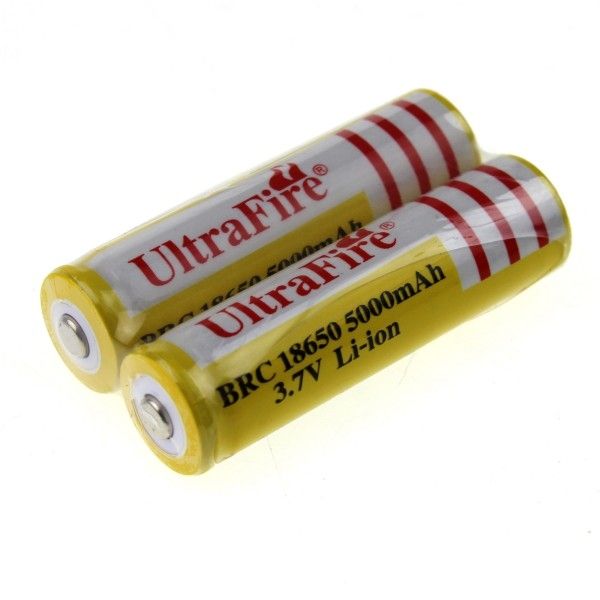UltraFire BRC 18650 5000mAh oplaadbare batterij voor outdoorliefhebbers – snel opladen en langdurige kracht