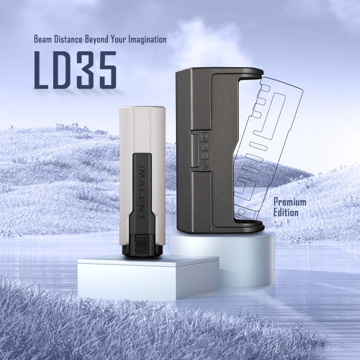 IMALENT LD35 1200 Lumen LED Type-C Oplaadbare EDC-zaklamp