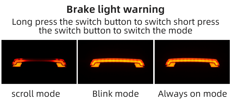 ROCKBROS LKWD-R1 Fietslamp Slim USB LED met Draadloze Afstandsbediening Richtingaanwijzer Laserprojector voor Fietsveiligheid