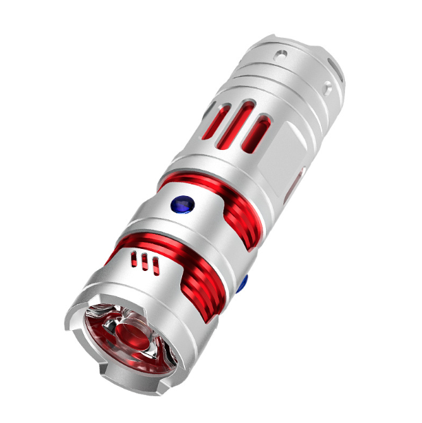 Draagbare mini-EDC USB-oplaadbare zaklamp voor broekzak en sleutelhanger