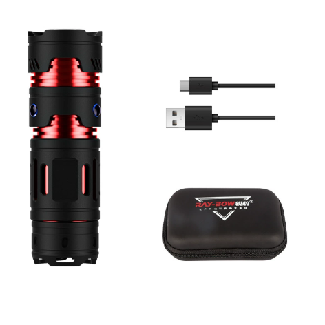 Draagbare mini-EDC USB-oplaadbare zaklamp voor broekzak en sleutelhanger
