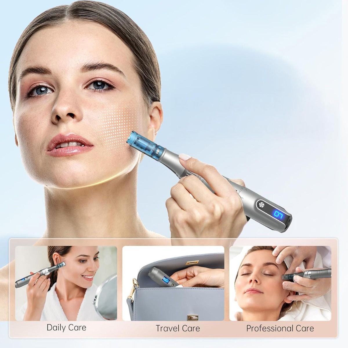 Microneedle Pen for Home Use - Derma Roller Skin Care Tool
