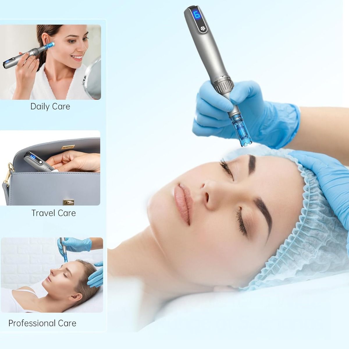 Microneedle Pen for Home Use - Derma Roller Skin Care Tool