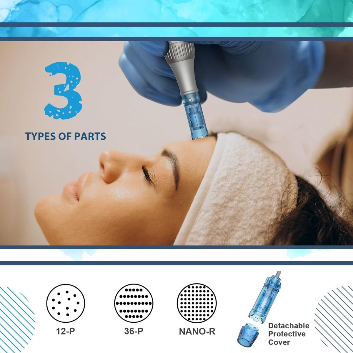 Microneedle Pen for Home Use - Derma Roller Skin Care Tool