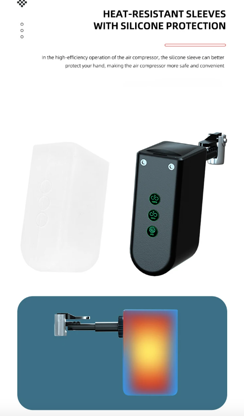 Mini fietspomp draagbare elektrische luchtpomp met oplaadbare batterij hoge precisie druksensor fietsers ideaal