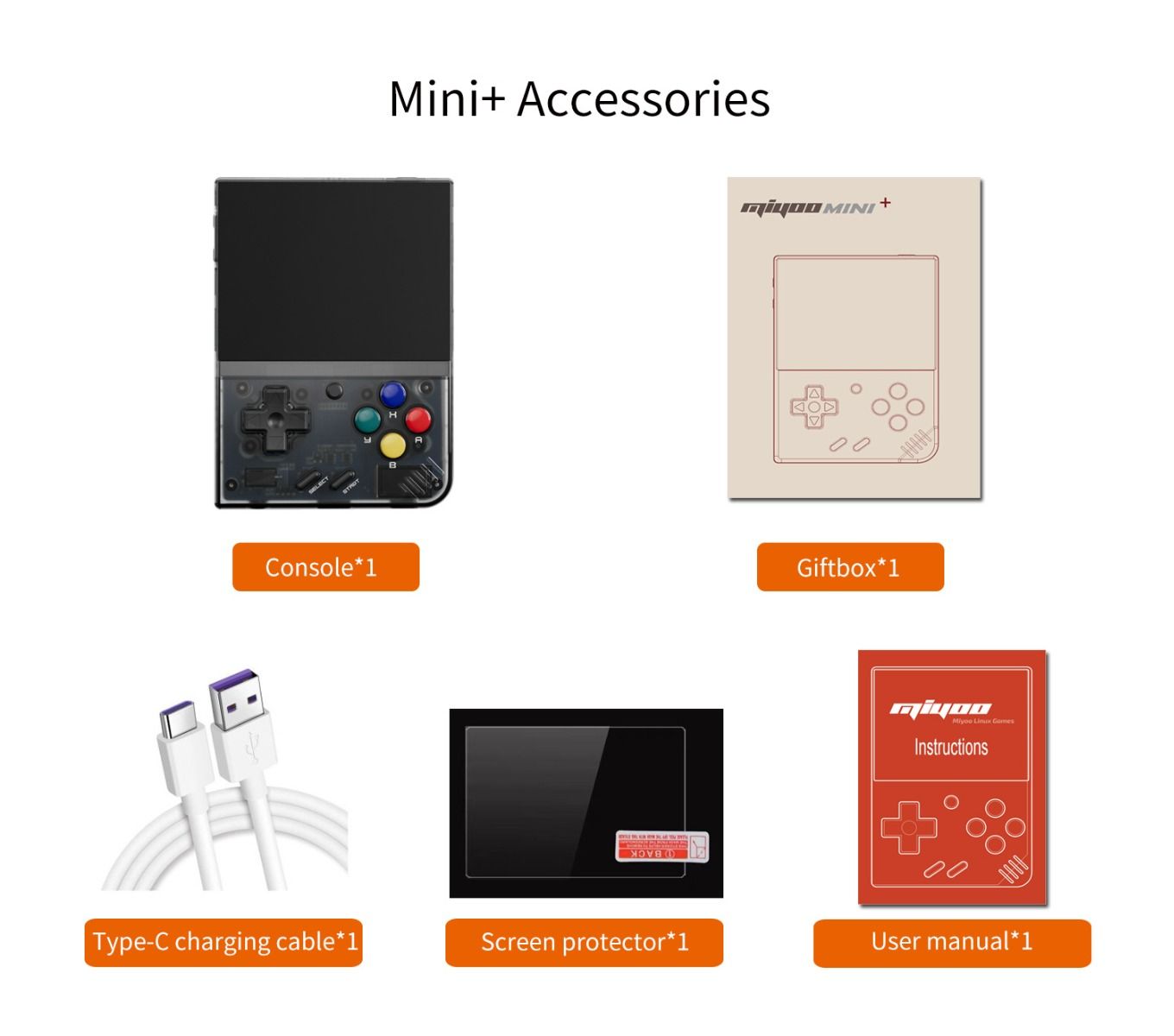 MIYOO Mini Plus Draagbare Retro Gameconsole 3,5-inch IPS Scherm Lichtgewicht Klassieke Videogames Compact