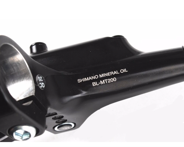 Shimano MT200 hydraulische schijfrem met Shimano remklauwen en B03S remblokken voor bergaf mountainbiken