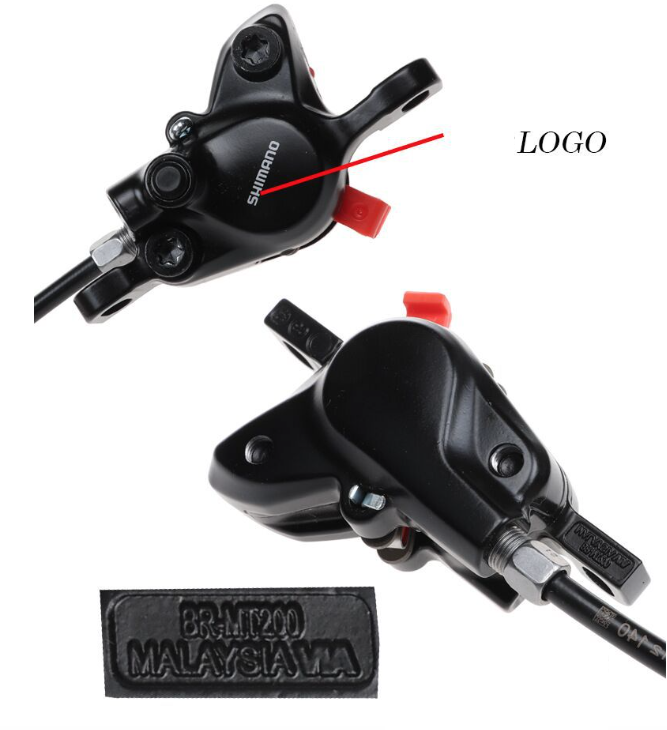 Shimano MT200 hydraulische schijfrem met Shimano remklauwen en B03S remblokken voor bergaf mountainbiken