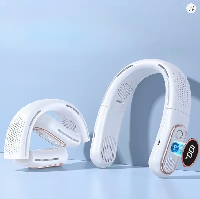 Neck Fan with Foldable Bladeless Design and 4000mAh Battery